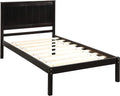 Full Size Solid Wood Platform Bed Frame with Headboard, Espresso U93270