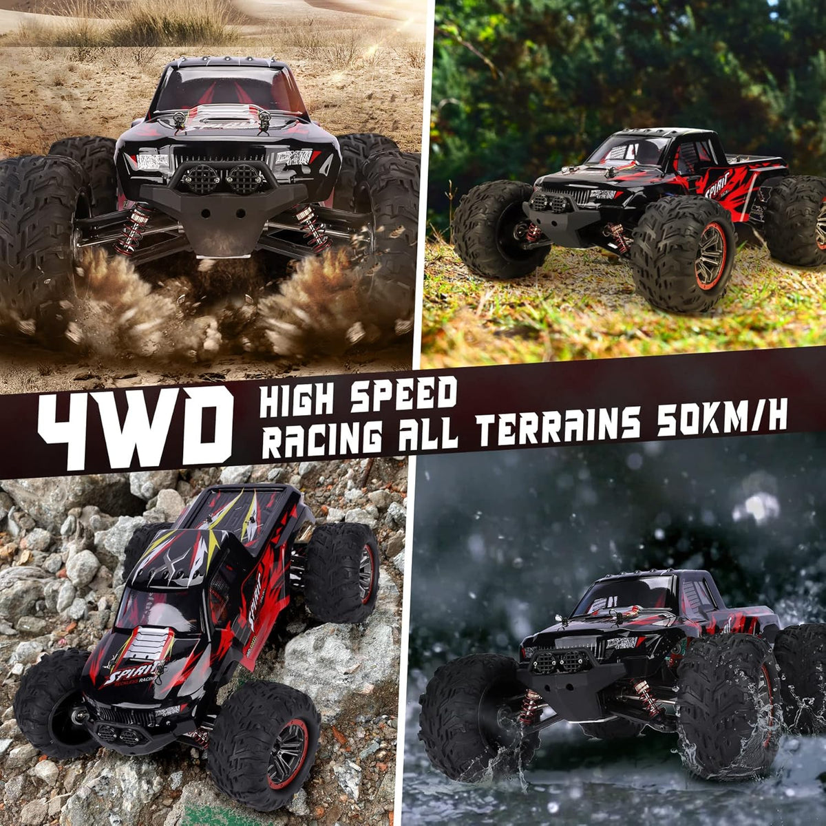 1:10 4WD 2.4GHz Remote Control Monster Truck Z63987