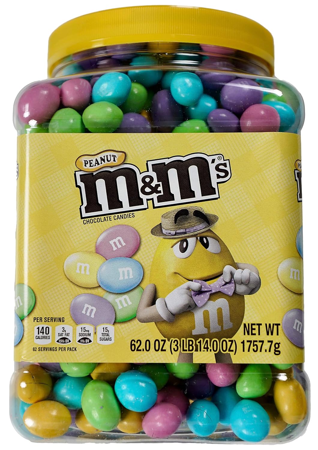 62 Oz Peanut Chocolate Candy Jar X715