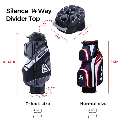 14 Way Organizer Golf Cart Bag with Rain Cover D89035