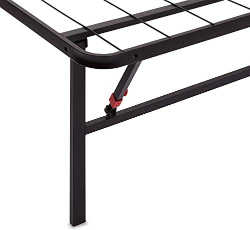Black Foldable Metal Platform Bed Frame, Full Size, 14 inches High P697625