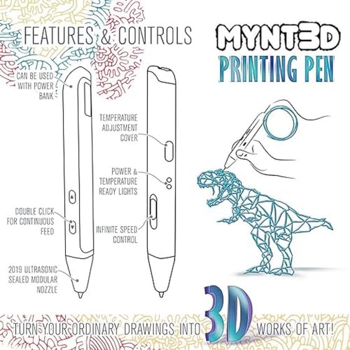 1.75mm ABS PLA Compatible 3D Printing Pen E958