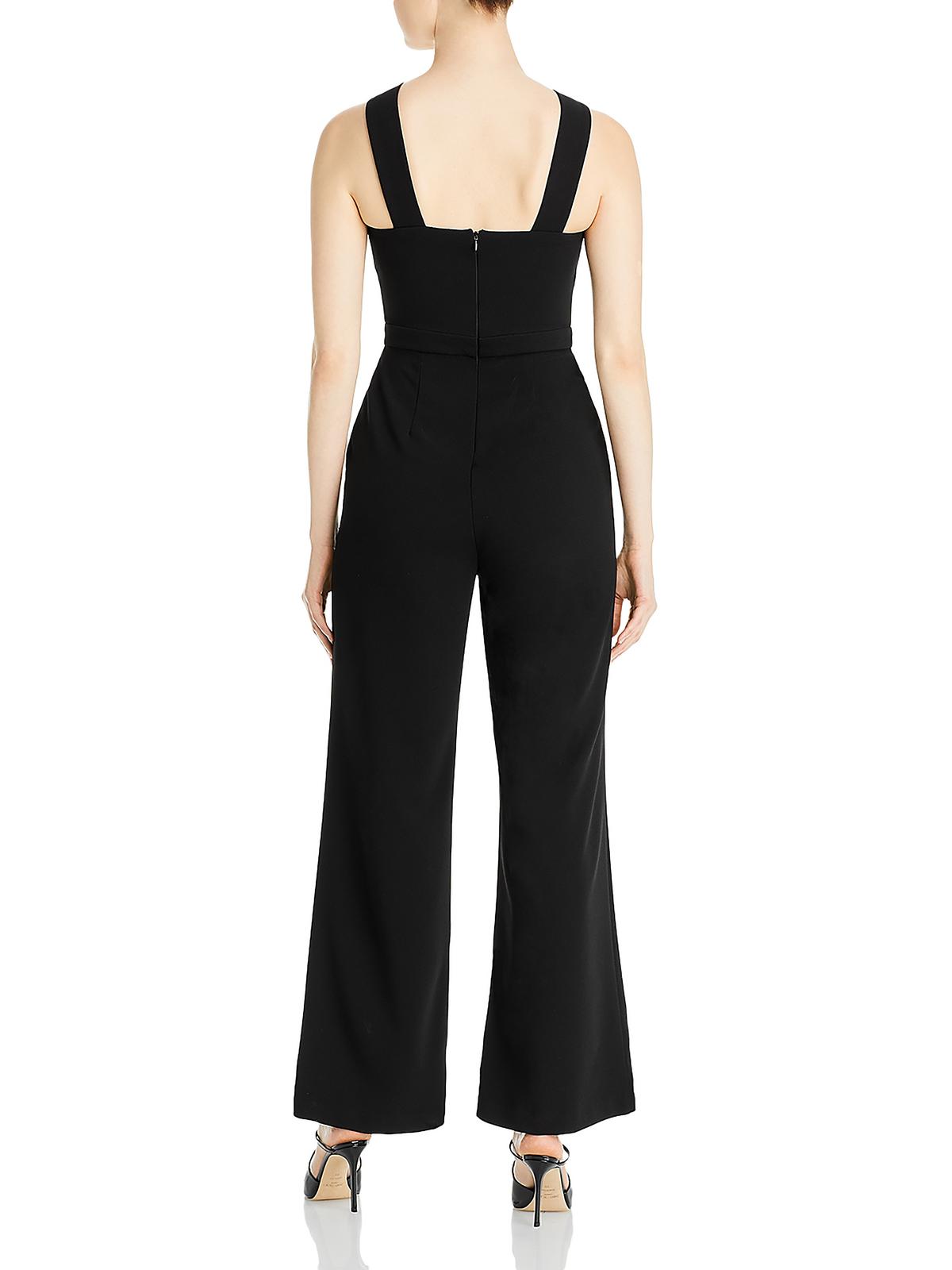 Aqua Womens Sleeveless Wide Leg Jumpsuit C213305