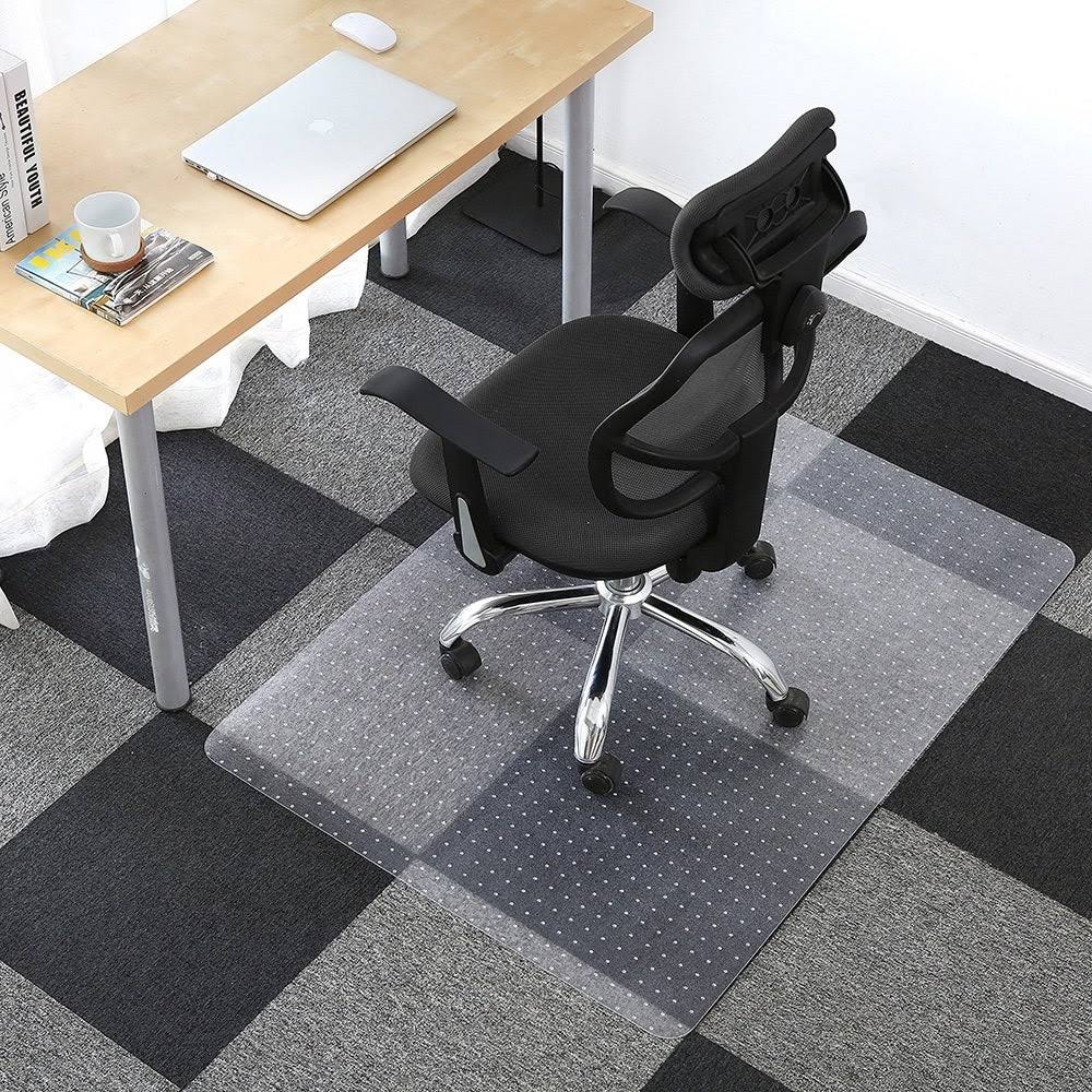 Clear PVC Carpet Floor Office Chair Mat B1595