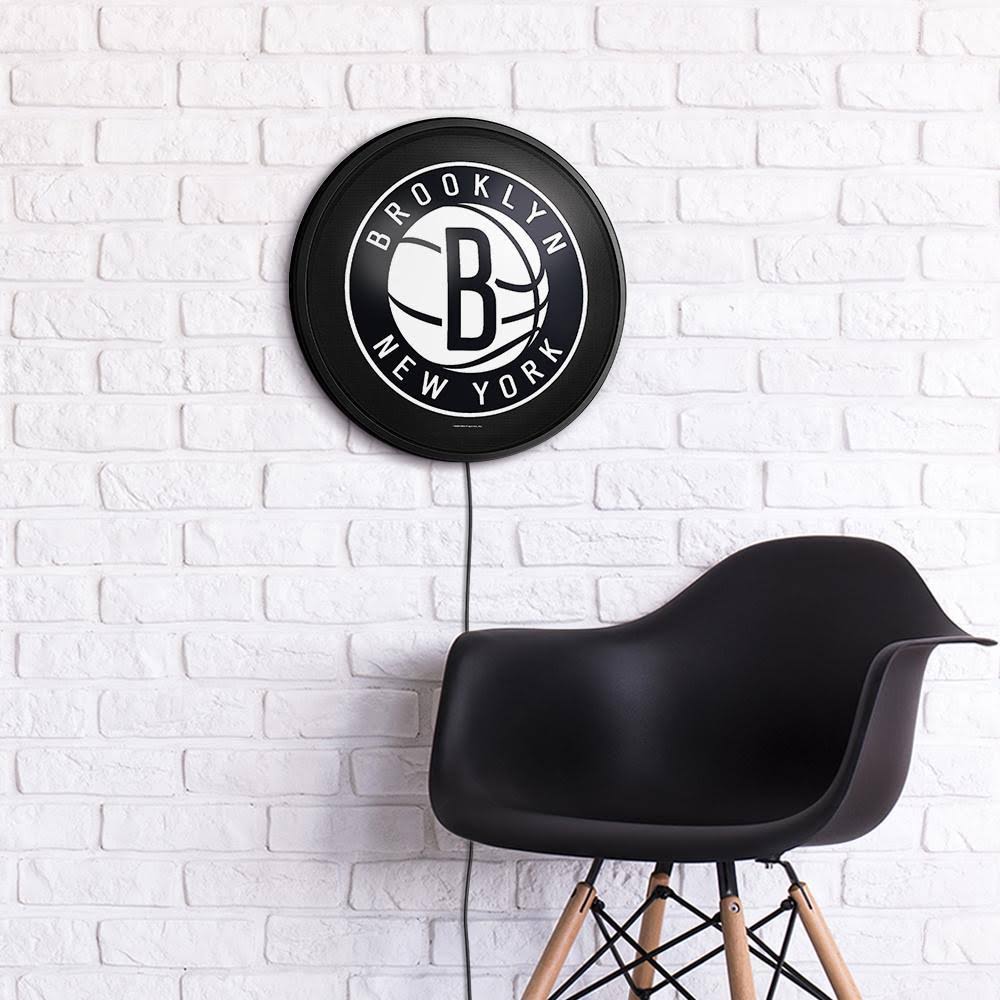 Round Slimline Lighted Wall Sign J595753