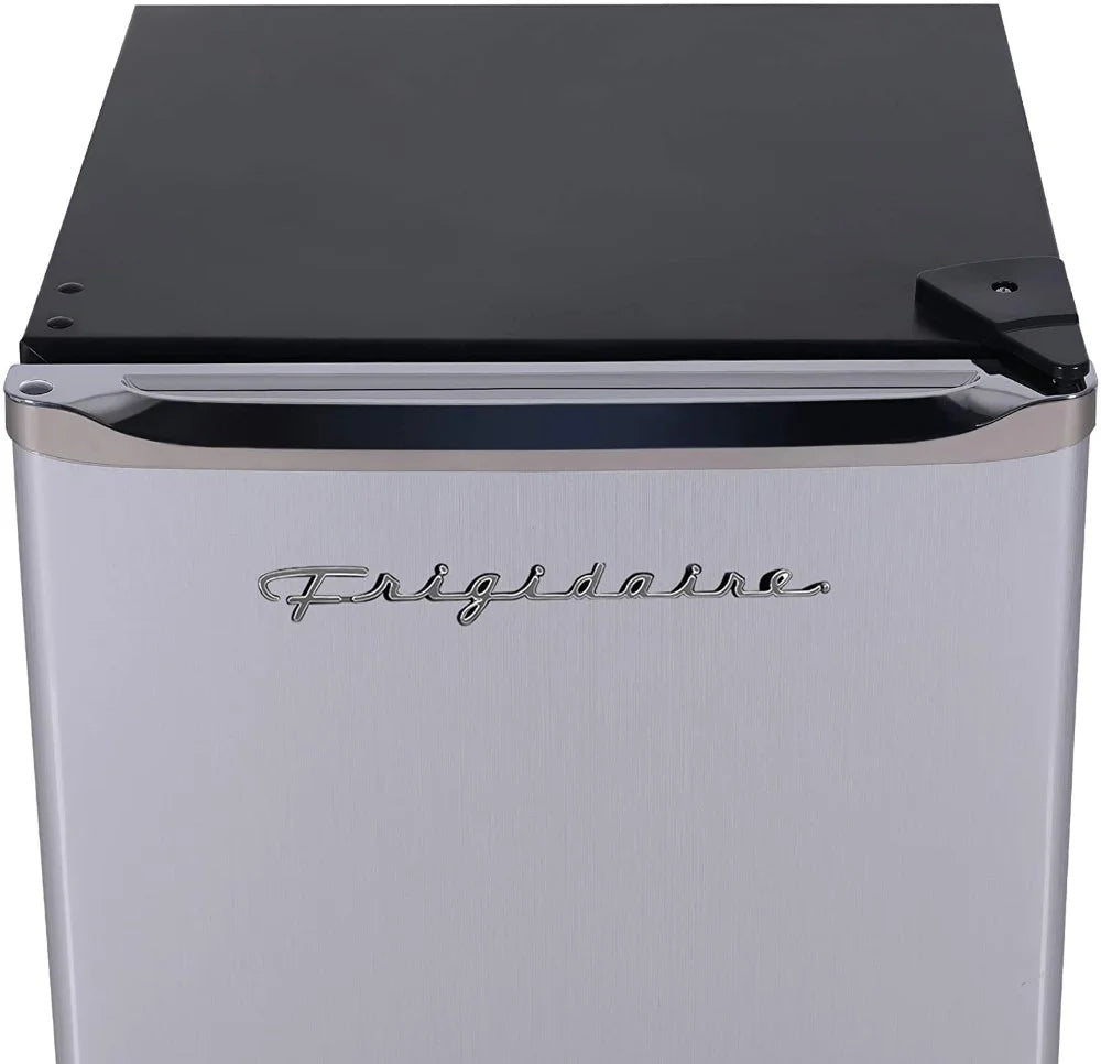 2.5-Cu. ft. Compact Retro Stainless Steel Refrigerator U6455