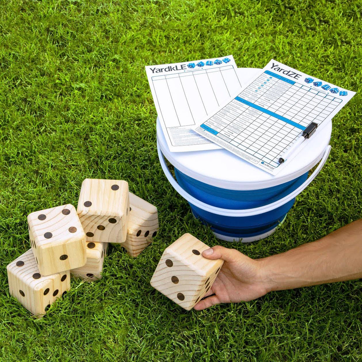 Giant Dice Set with Roll Bucket and Scorecard U712573