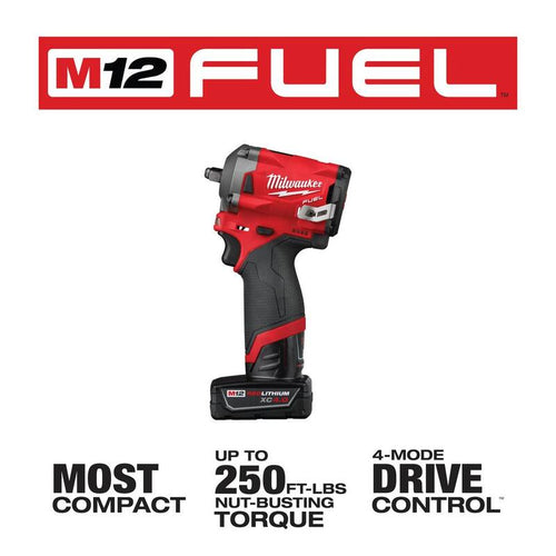 12V Brushless Cordless 3/8 in. Impact Wrench Kit with 6.0Ah Battery R943640