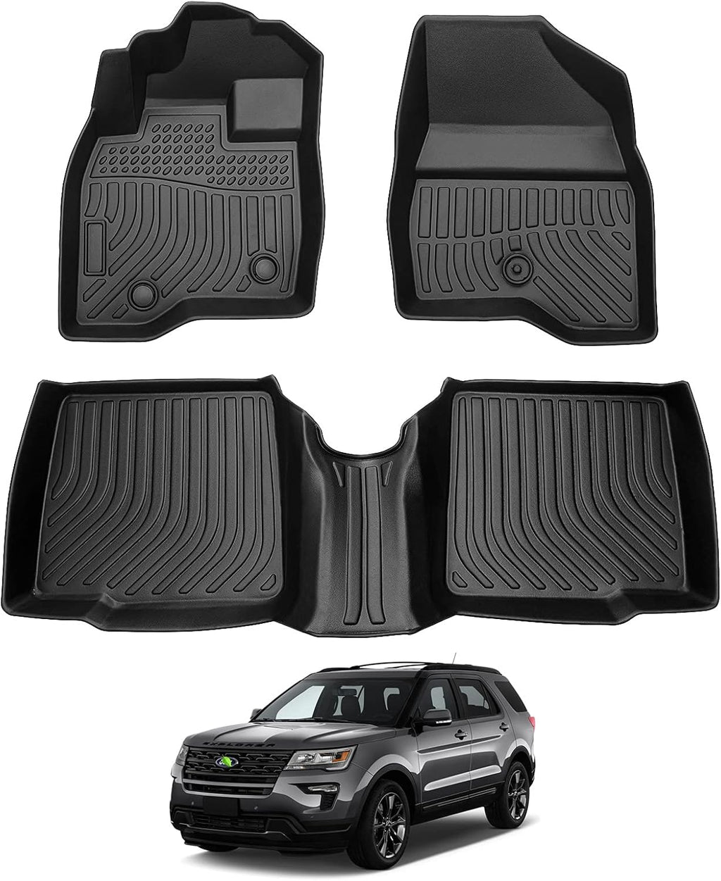 All Weather Floor Liners for 1st & 2nd Row Seat TPE D109