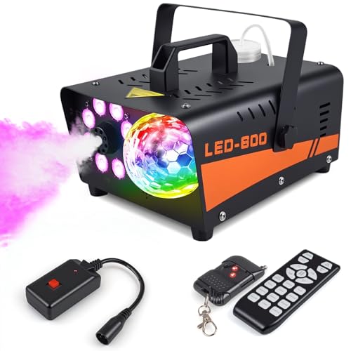 600W Fog Machine with Disco Ball Lights T121