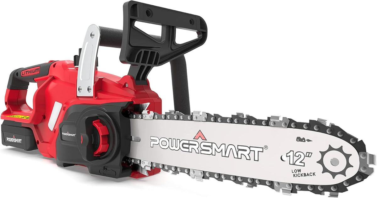 20V 12-Inch Cordless Electric Chainsaw with 4Ah Battery and Fast Charger P286284