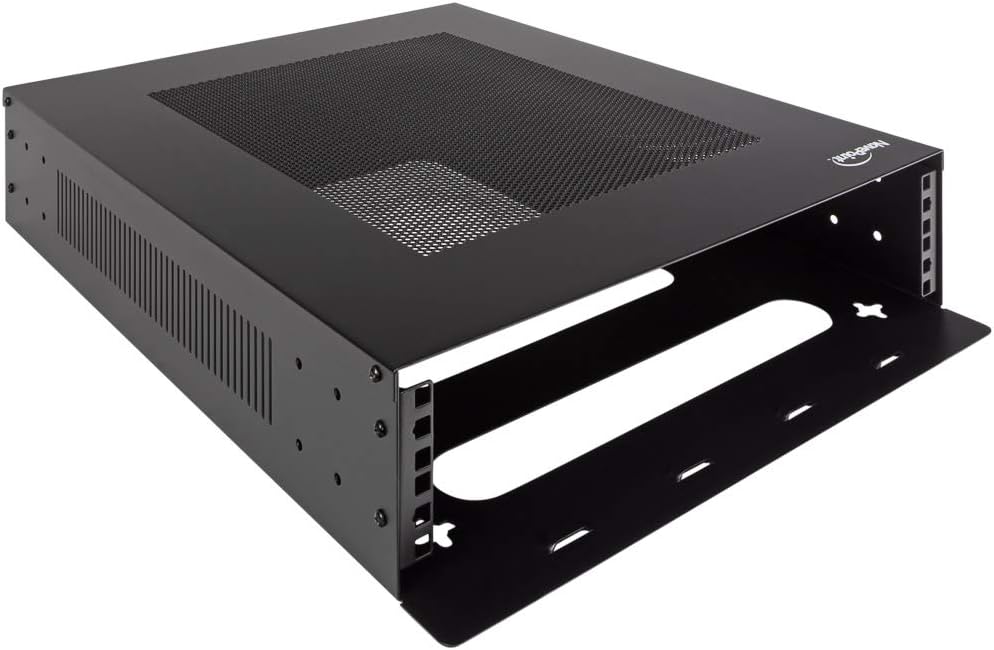 Black 2U Vertical Wall Mountable Server Rack X882722