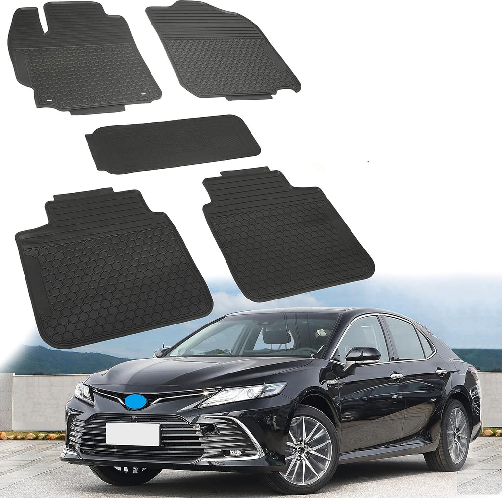Rubber All Weather Floor Mats Set for Front and Rear Seat X29822