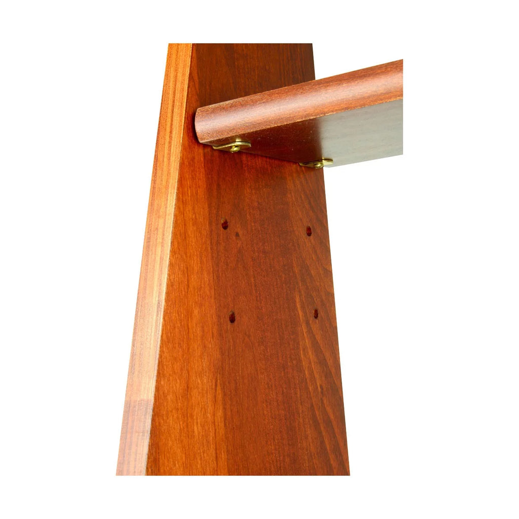 Cherry Stain Hardwood Computer Desk Shelf V507669