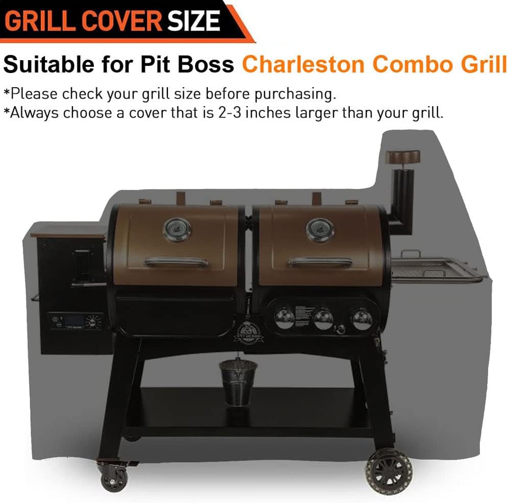 600D Heavy Duty Weather Resistant Waterproof Grill Cover Pack of 2 M61361