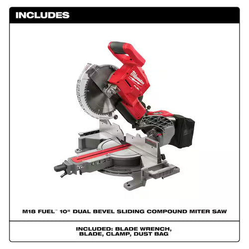 18V Lithium-Ion Brushless Cordless 10 in. Dual Bevel Sliding Compound Miter Saw W95005