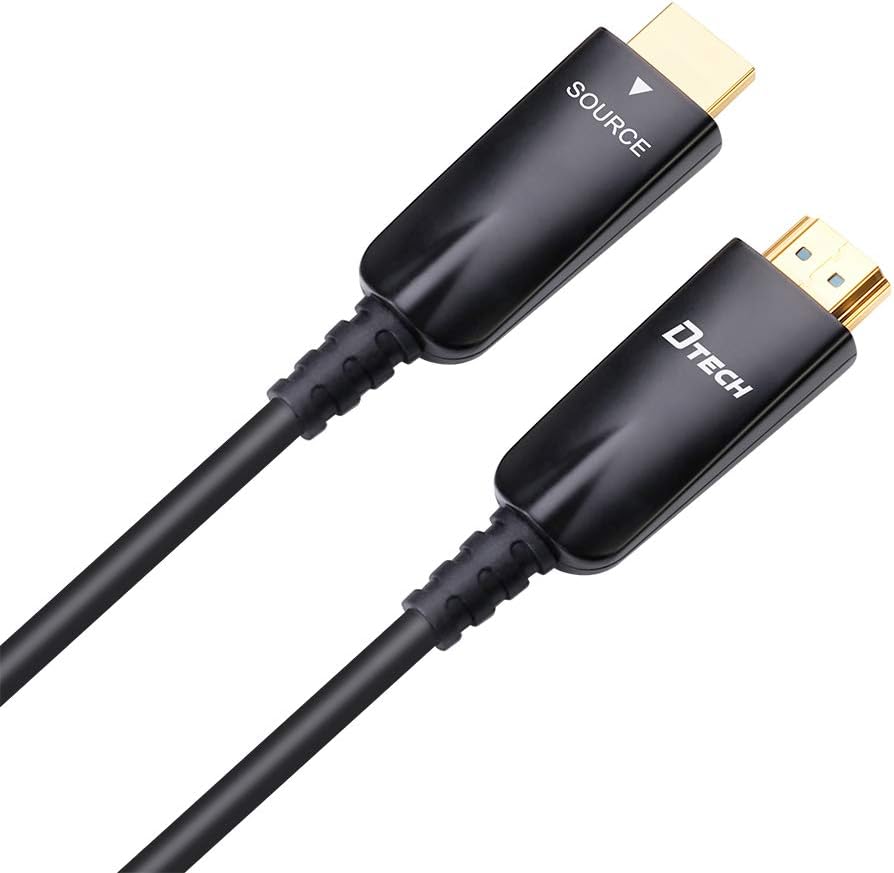 75ft Fiber Optic HDMI Cable, 4K 30Hz, Black N377