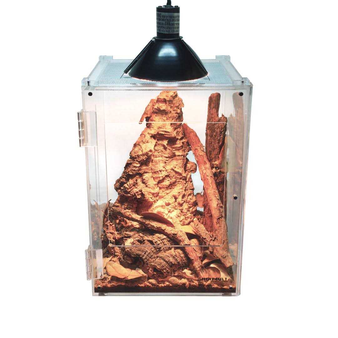 Acrylic Reptile Enclosure Front-Opening 8x8x12 E23741