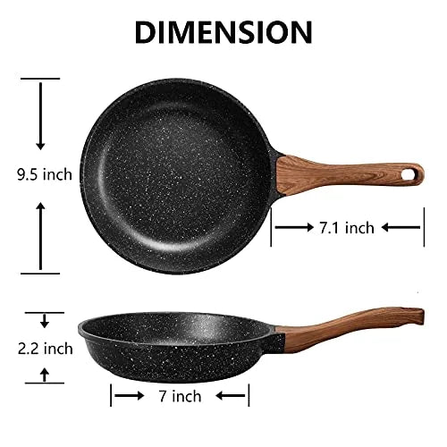 9.5 Inch Nonstick Induction Frying Pan with Lid J8943