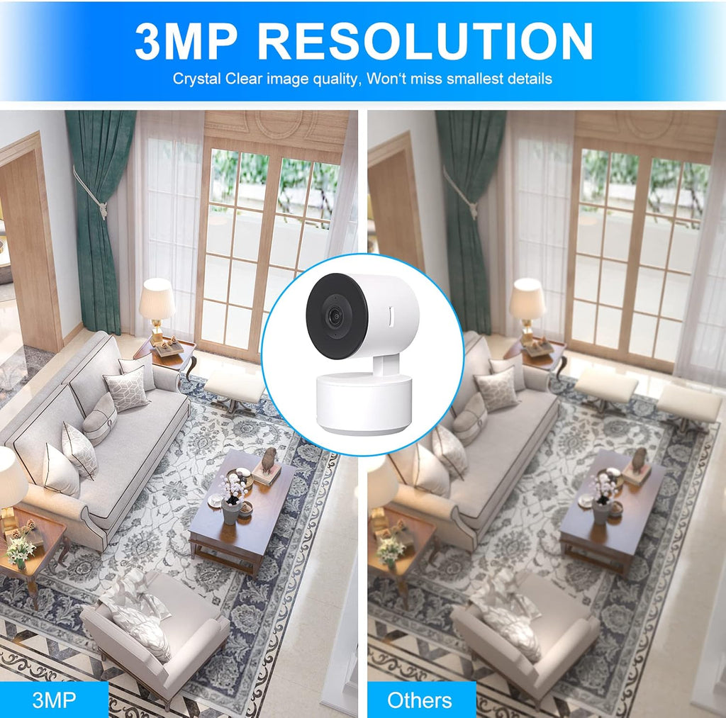 Indoor WiFi Security Camera with Infrared Night Vision and Motion Tracking R54987