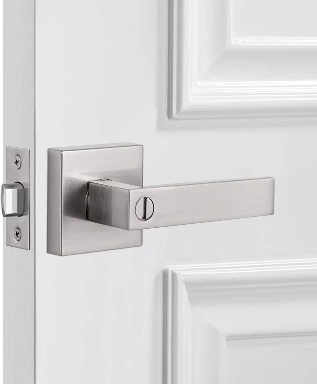 Silver Heavy Duty Door Lever 2 Pack G620278