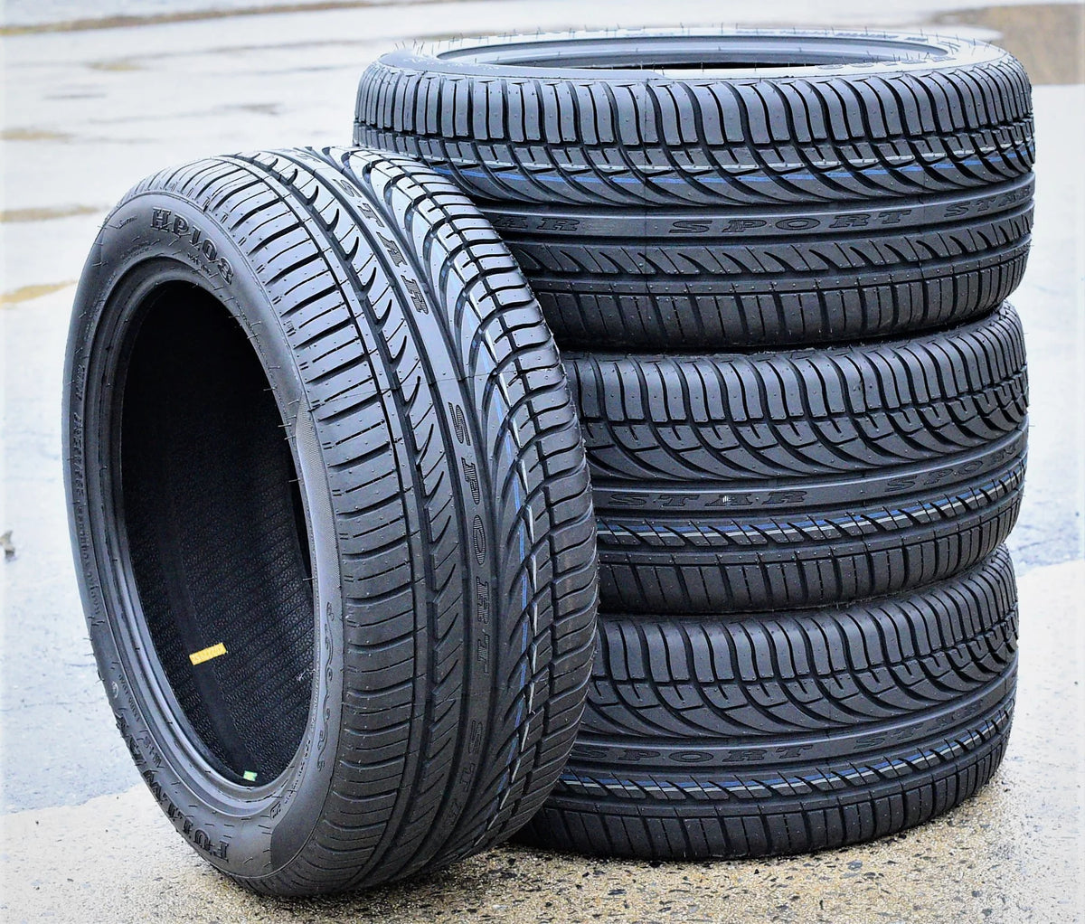 Set of 4 235/55R17 High Performance Tires N6404