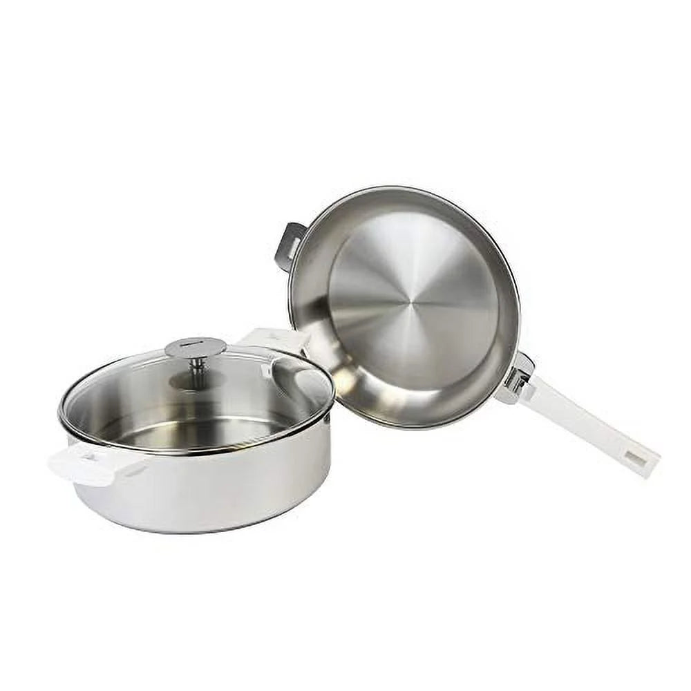 White 6 Pc Cookware Set J451