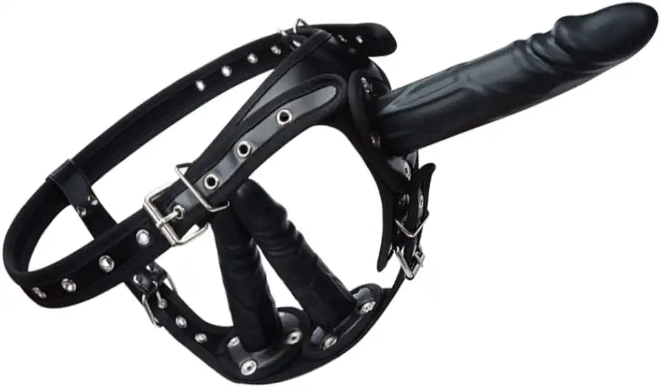 Strap-on Dildo with Harness Belt 3 Removable Silicone Dildos L587