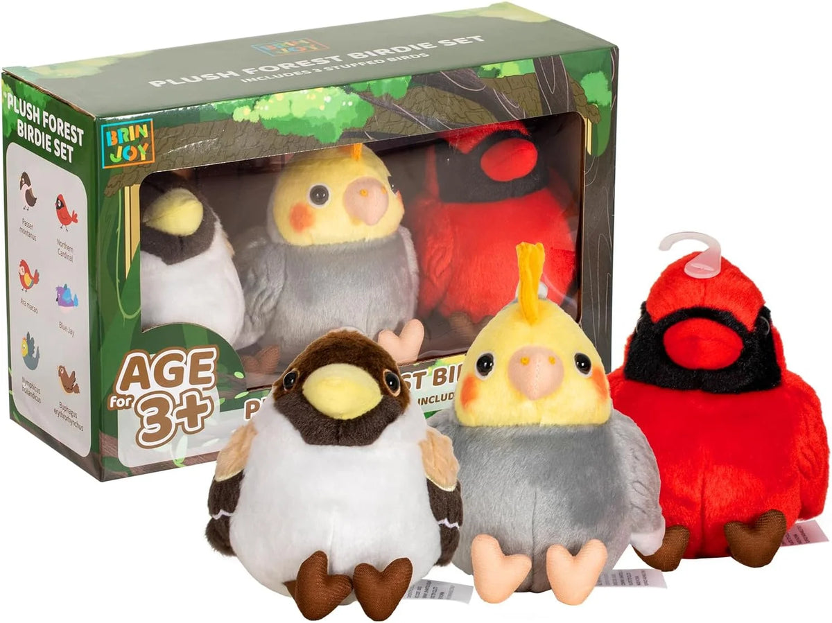 3 Pcs Plush Bird Stuffed Animal Toy G969