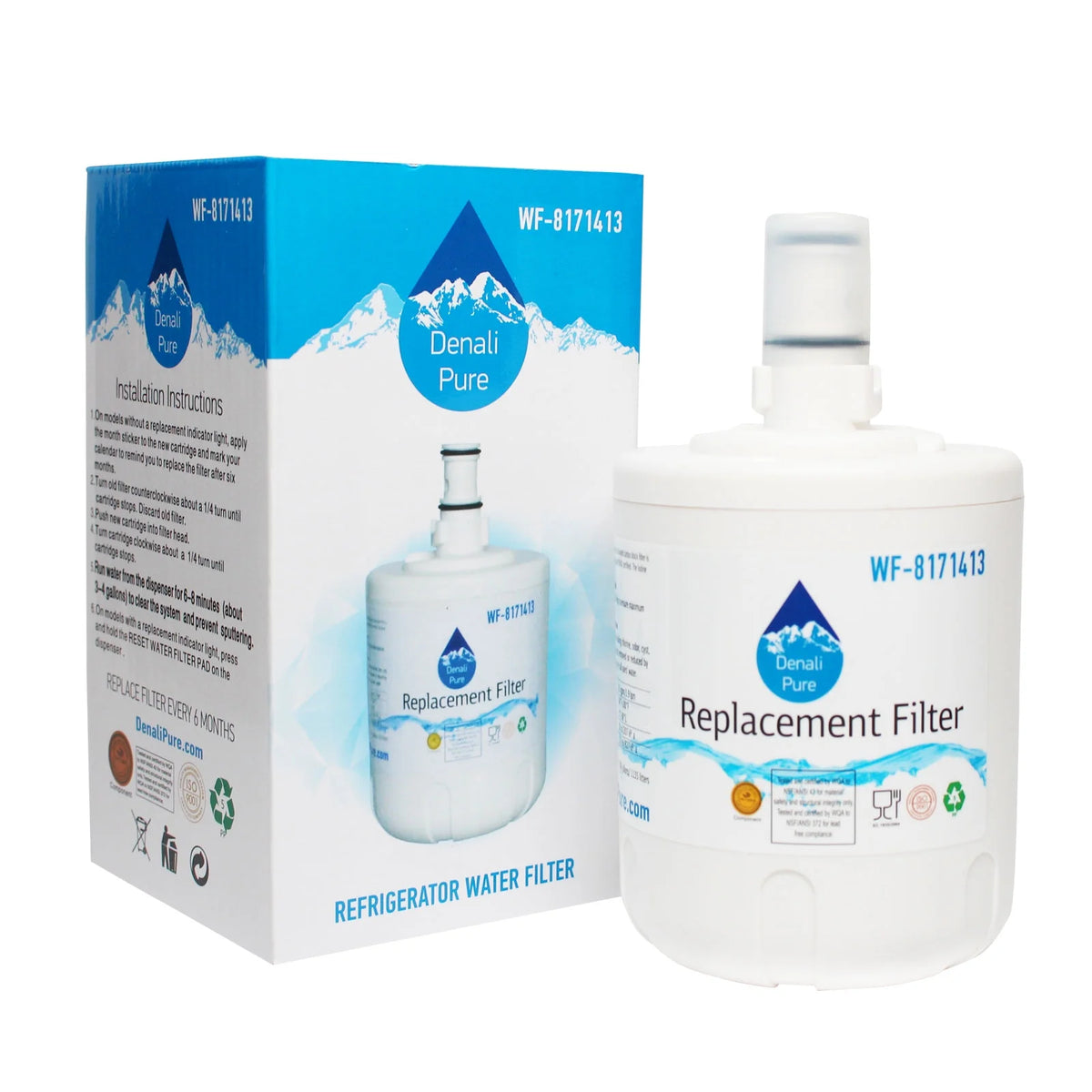 2-Pack Refrigerator Water Filter Cartridge J921