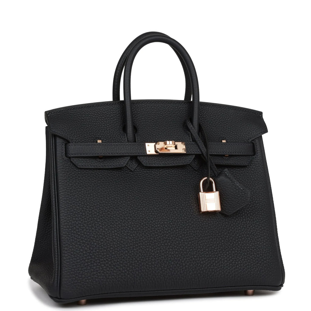 Birkin 25 Caban Togo Rose Gold Hardware Y147675