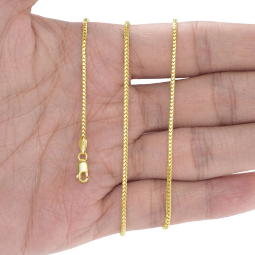 14k Yellow Gold Solid Franco Chain Necklace 16" - 30" O11354