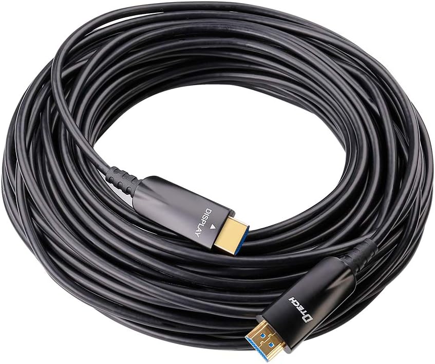 75ft Fiber Optic HDMI Cable, 4K 30Hz, Black N377