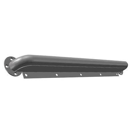 Ligature Resistant Grab Bar, 18 in, Silver R8284