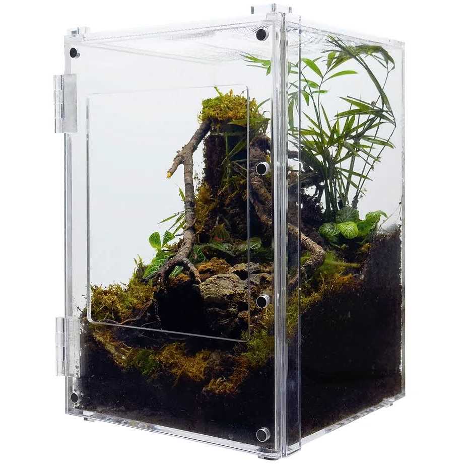Acrylic Reptile Enclosure Front-Opening 8x8x12 E23741