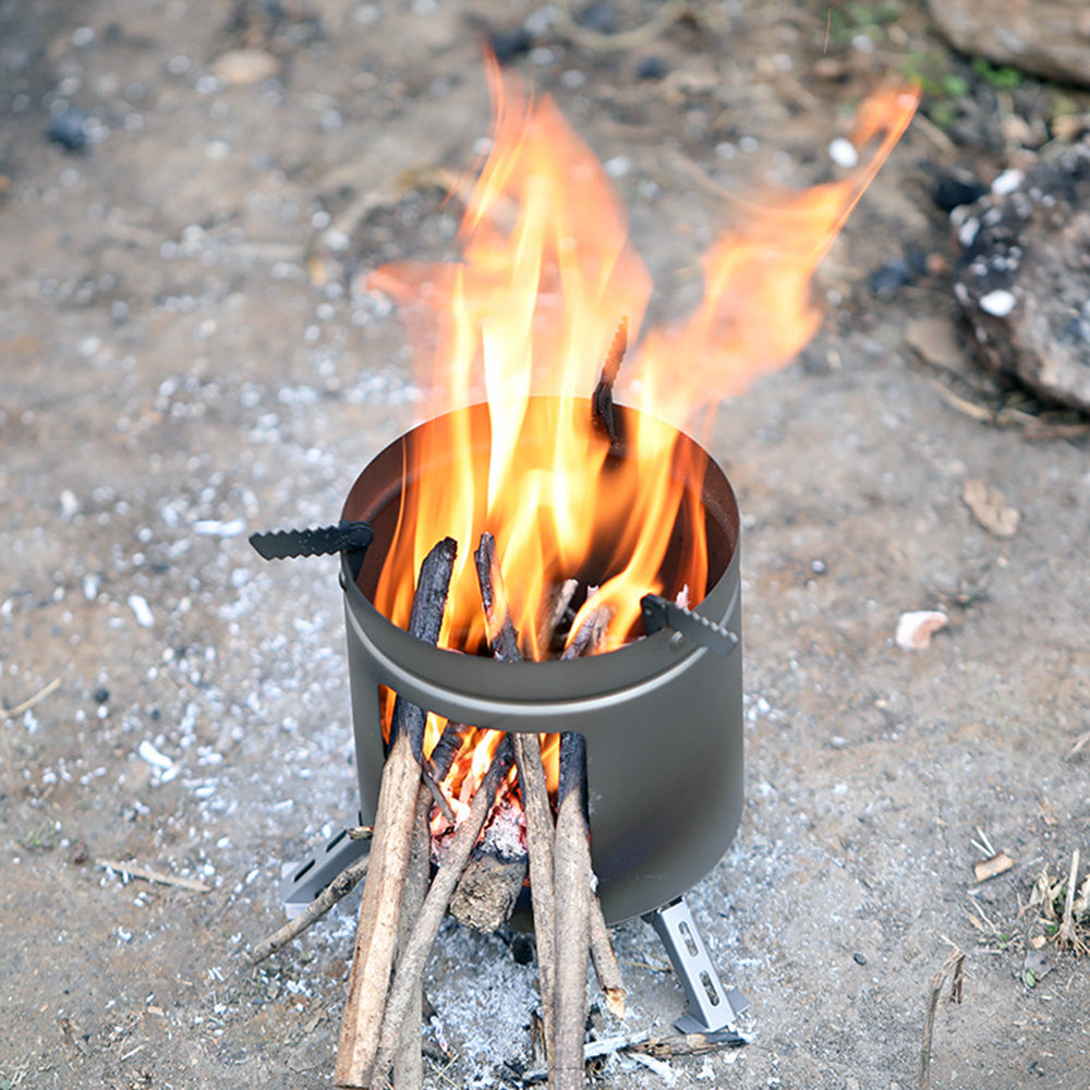 Ultralight Folding Titanium Firewood Stove G814724