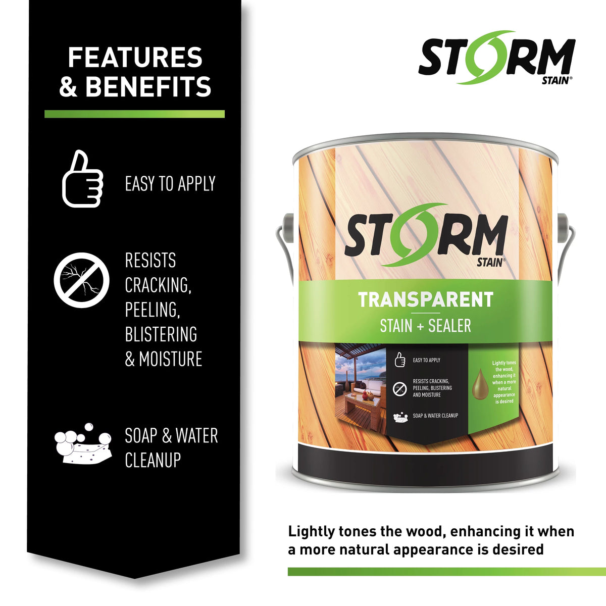 Transparent Stain and Sealer Teak 1 Gallon G795480