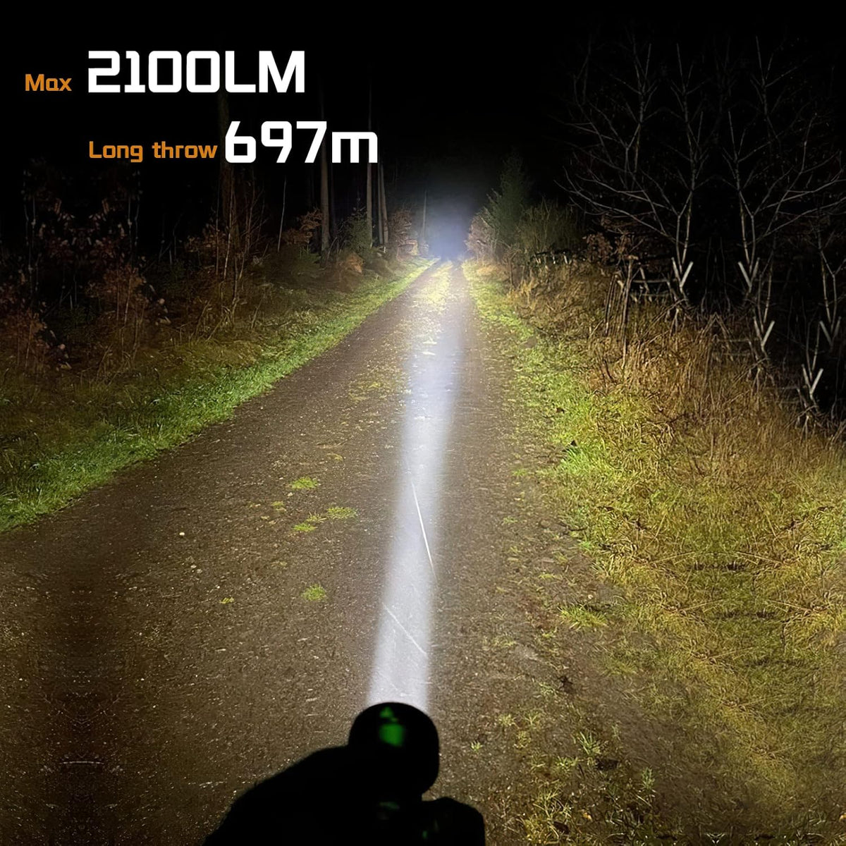 Rechargeable 2100 Lumen LED Flashlight with TIR Lens D937992