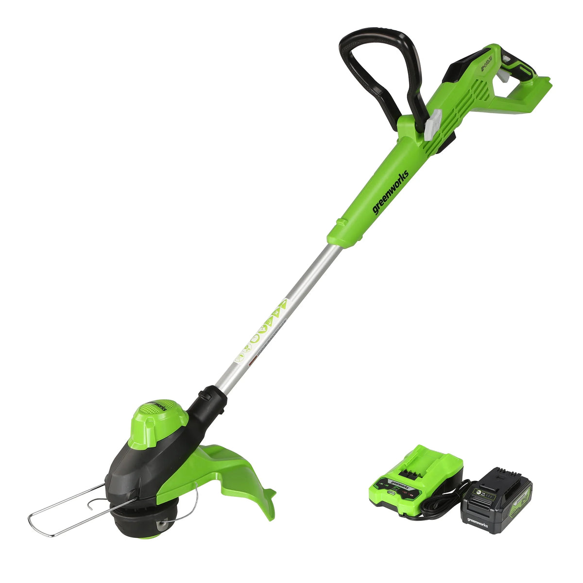 24V 13 Brushless String Trimmer with 4Ah Battery and Charger Q673