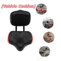 Red/Blue 11.5" x 9.5" Wide Bike Seat with Backrest Q98102