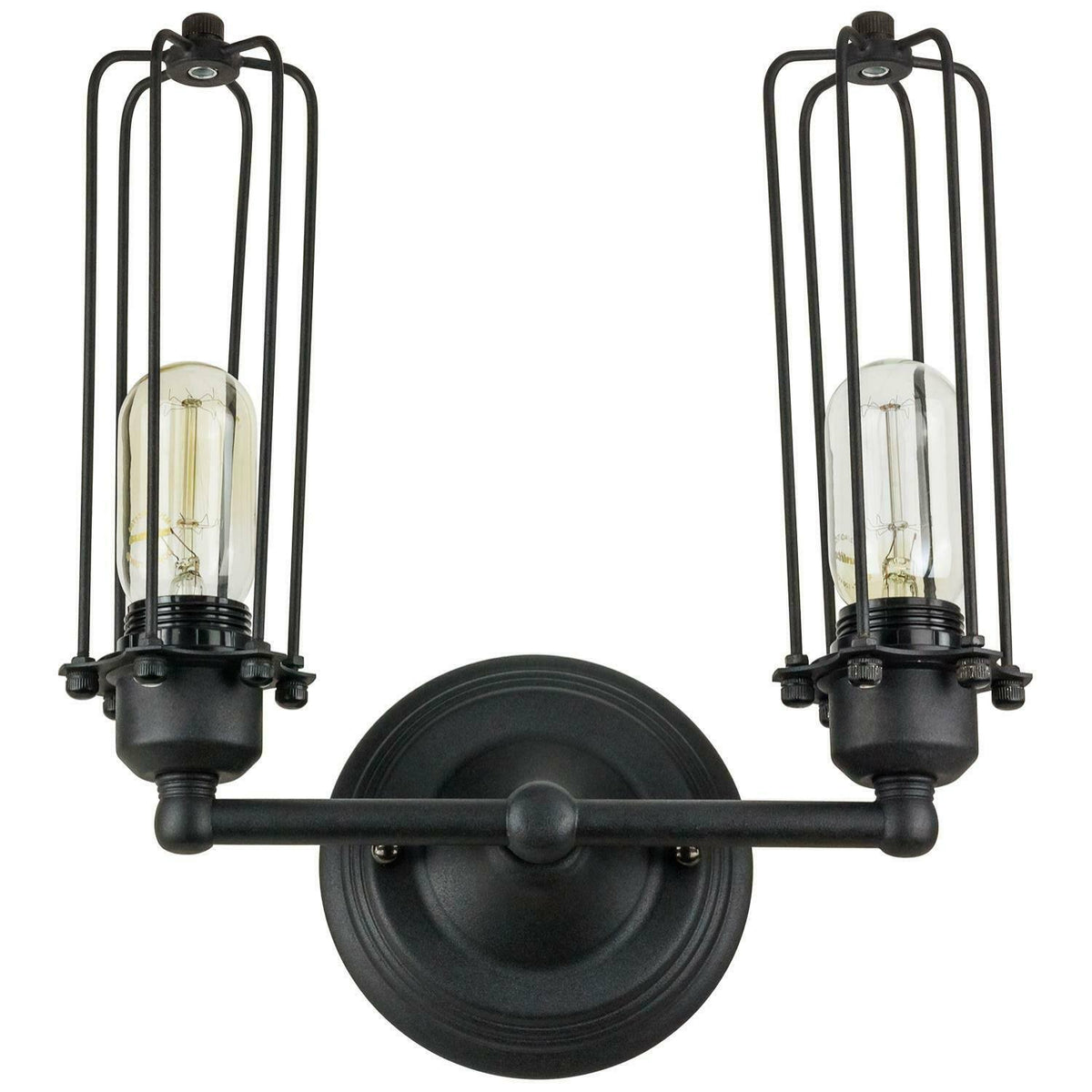 2 Wall Cage Sconce Matte Black Y85579