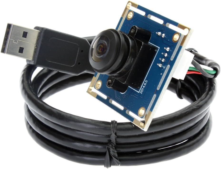 170degree Fisheye Wide Angle USB Camera Module with 640x480 Resolution W7605