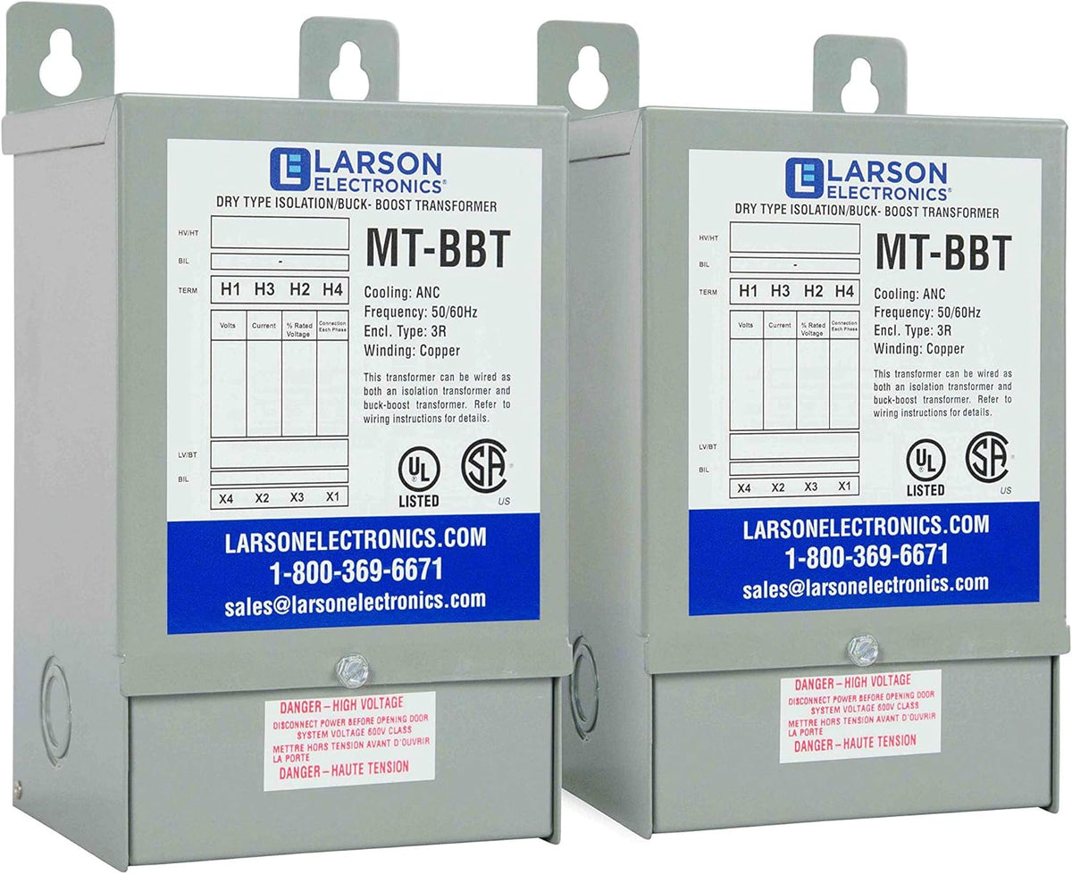 3 Phase Delta Buck/Boost Step-Up Transformer 208V Primary 222V Secondary 9.38 Amps 50/60Hz Y41685