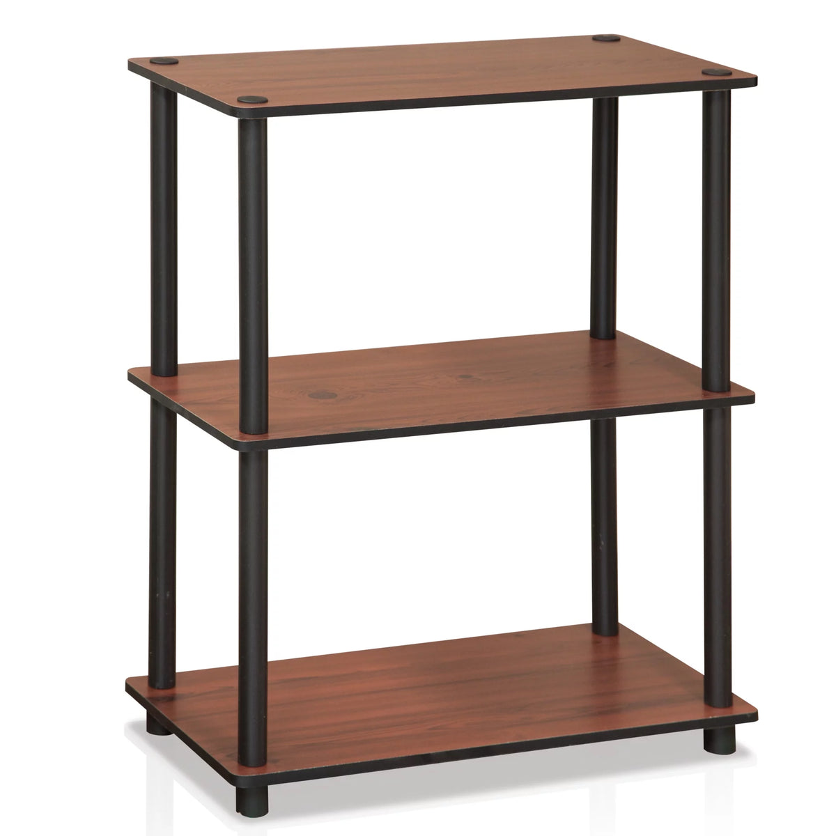 3-Tier Dark Cherry Shelf Display Rack O422