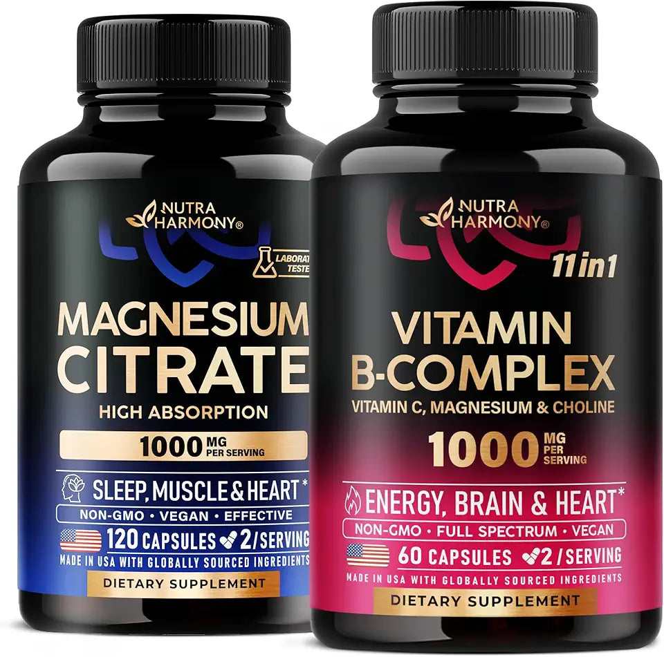 Vitamin B Complex & Magnesium Citrate Capsules B8270