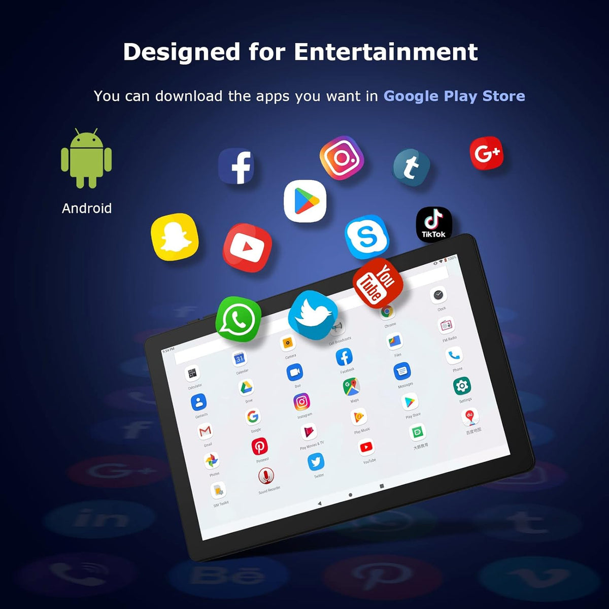 10.1 inch Android Tablet with 2GB RAM 32GB ROM W4950